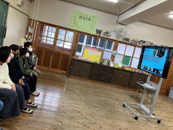 気仙沼市立唐桑小学校と交流しました。